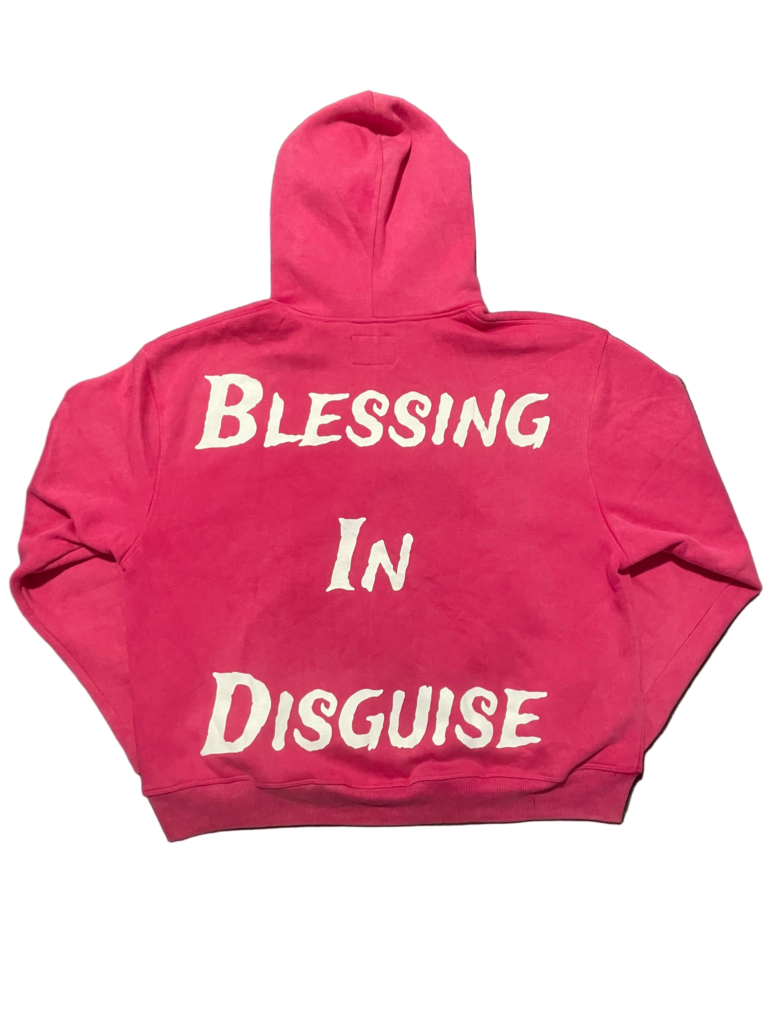 Oversized Acid Wash Jesus Piece Zip Up Jacket