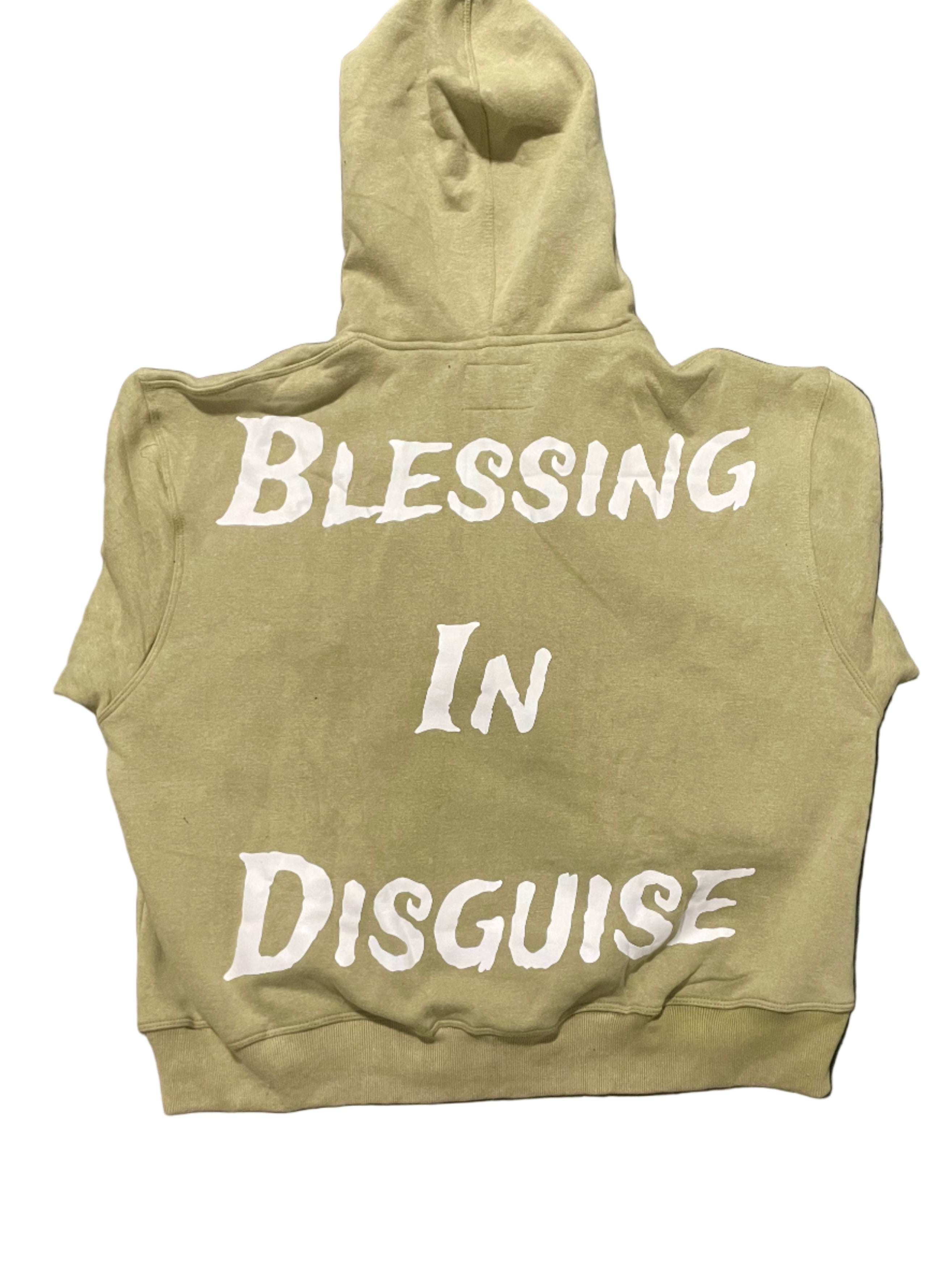 Oversized Acid Wash Jesus Piece Zip Up Jacket
